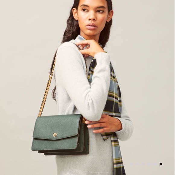 NWT Authentic Luxury RARE Classic Tory Burch Robinson Bag - Picture 2 of 16